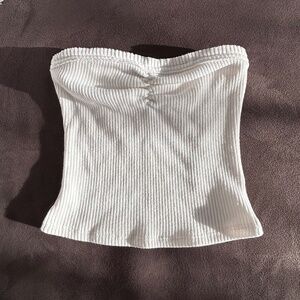 Urban Outfitters White Ribbed Tube Top Sz S